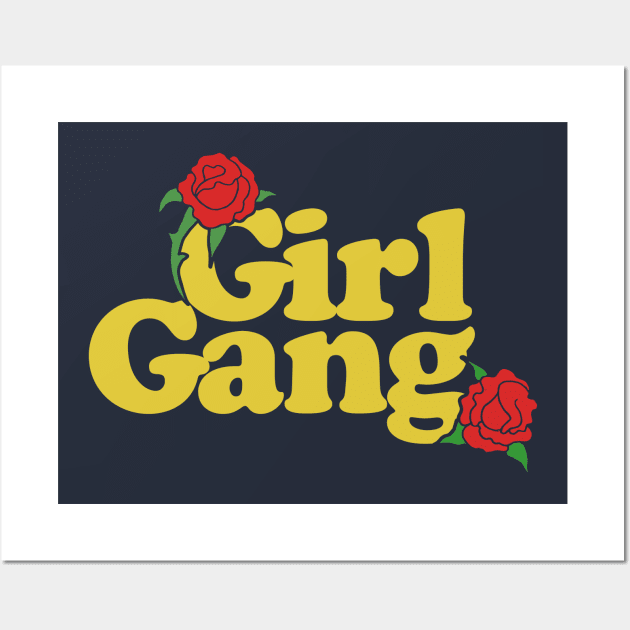 Vintage Girl Gang Wall Art by bubbsnugg